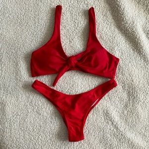 Zafuk Red bikini top size medium ❤️❤️❤️